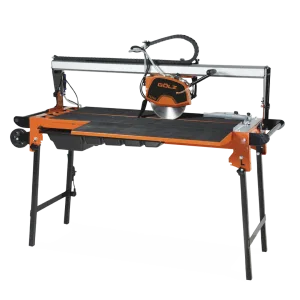 Golz-Bordsag-Flissag-TS250-1 Gölz TS250 profesjonell flissag og bordsag med sammenleggbare ben og transporthjul.