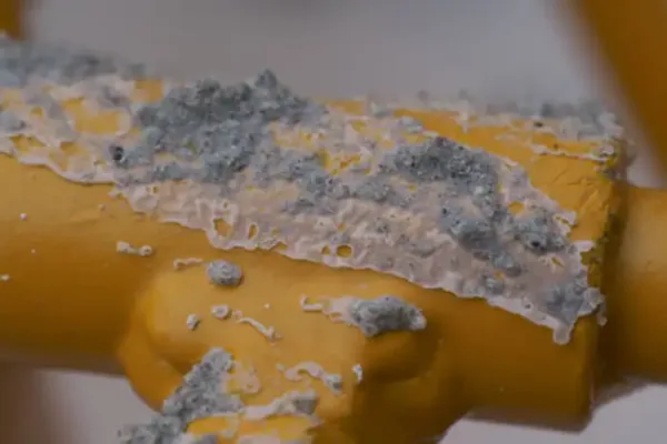 Betong som løsner fra maskin på grunn av cretebeater