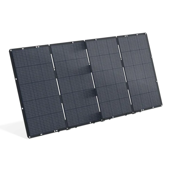 En utbrettet BMZ solcellepanel 400W