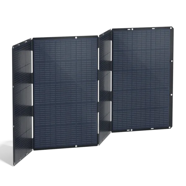 En utbrettet BMZ solcellepanel 400W