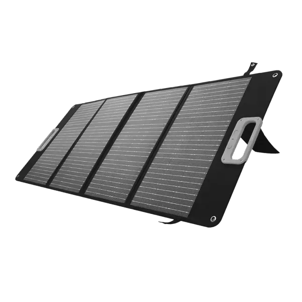 En utbrettet BMZ solcellepanel 400W