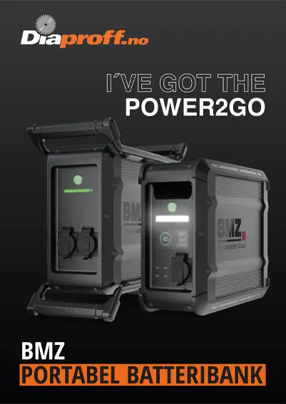 BMZ portabel batteribank brosjyre