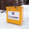 Flexi Heater Mini Universal teletiner i snødekt terreng.