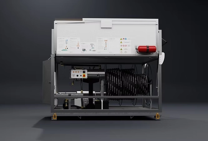 Slik ser Flexi Heter Maxi container teletiner ut på innsiden