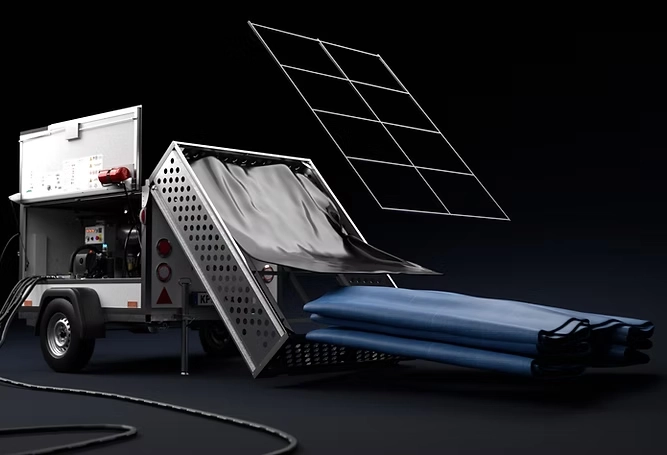 Slik ser Flexi Heter Midi teletiner ut når isolasjonsmatten tas ned fra taket