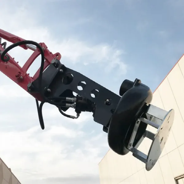 doa-sp65-senkepumpe-1080-4 DOA SP65 er installert på en hydraulisk arm