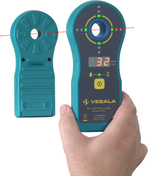 Produktbilde av borguide Vesala PK2, en elektronisk borepunktfinner
