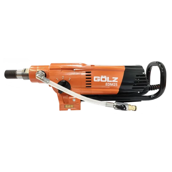 Kjernebormaskinen EMD25 sett fra siden