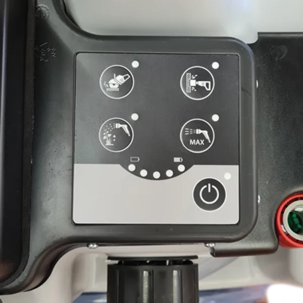 Nærbilde av displayet til WB60E vanntank