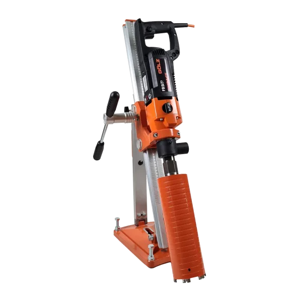 Kjernebormaskin FBS16 montert på et kjerneborstartiv